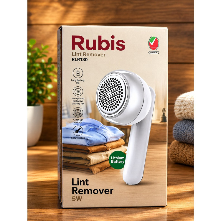 پرزگیر شارژی پارچه و لباس Rubis (مدل RLR130)